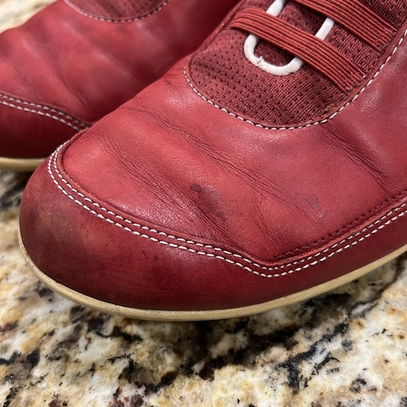 Vintage red leather timberland shoes, size 10 - Picture 10 of 12